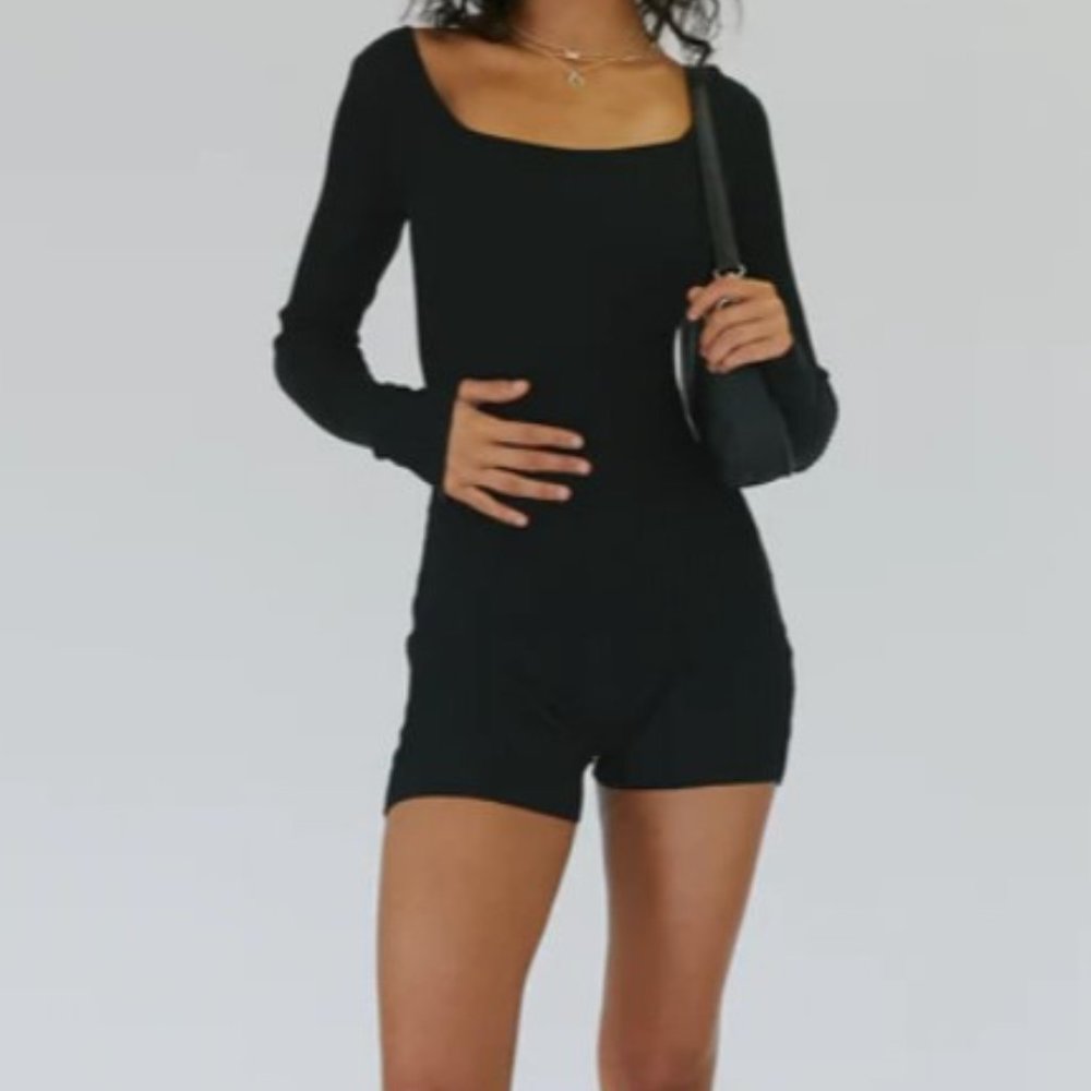 Black Slim Romper Size M/L